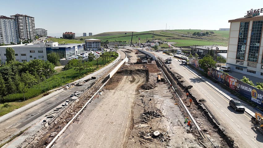 Ankara Büyükşehir'in Esenboğa'ya ulaşımı hızlandıracak projesi sürüyor
