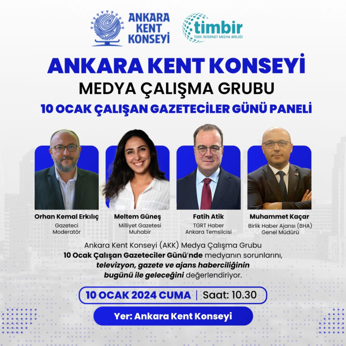 Ankara Kent Konseyi ve TİMBİR'den gazetecilik paneli